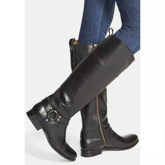 Frye Shoes - Frye Melissa Harness Inside Zip Boot black sz 8